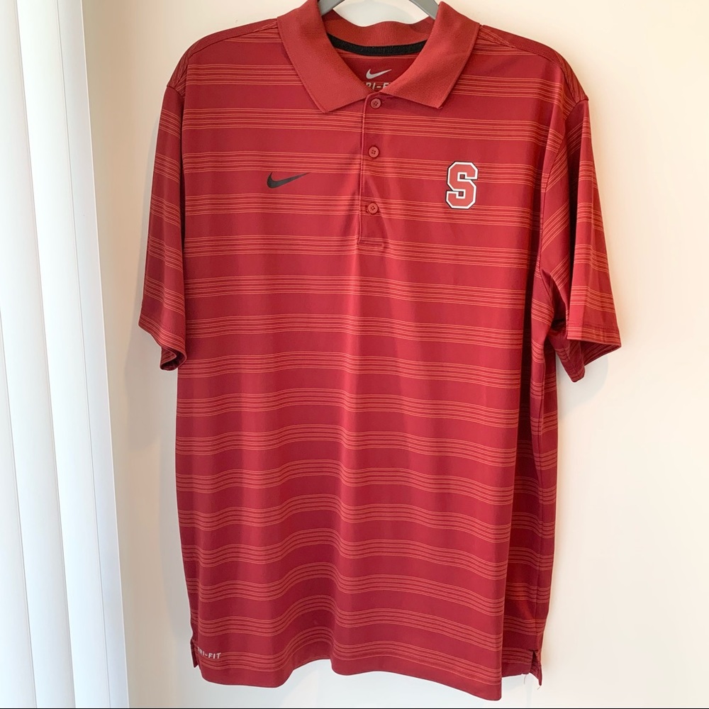 Nike Red Stanford Polo - Picture 1 of 5